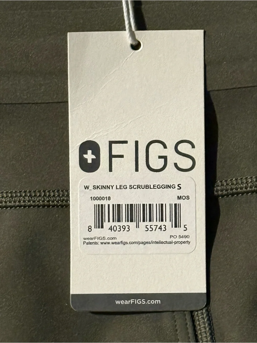 FIGS Ashland High-Rise Scrublegging (Moss) Women’s Skinny Leg Scrub Legging